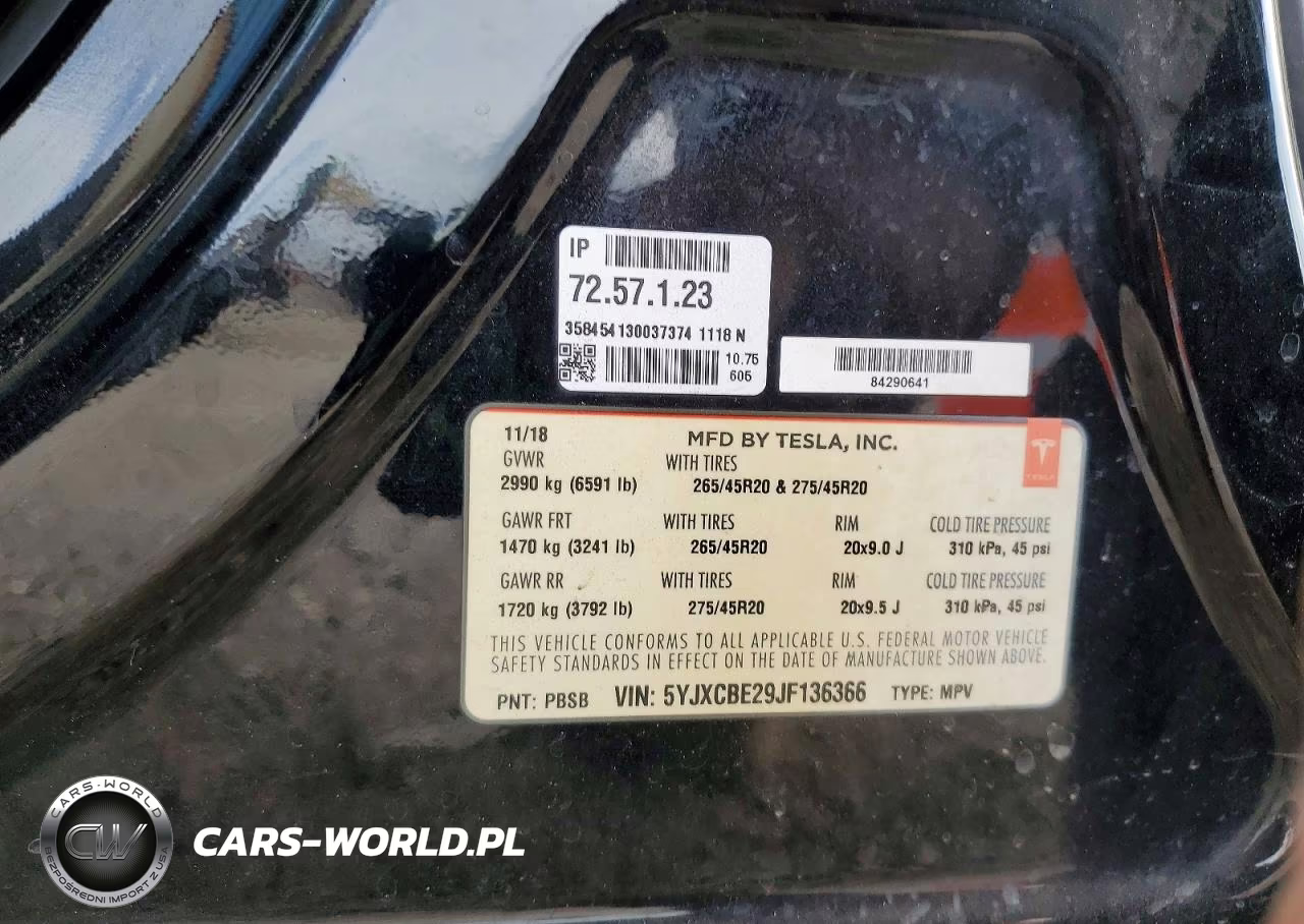2018 Tesla Model X VIN:5YJXCBE29JF136366 - 13