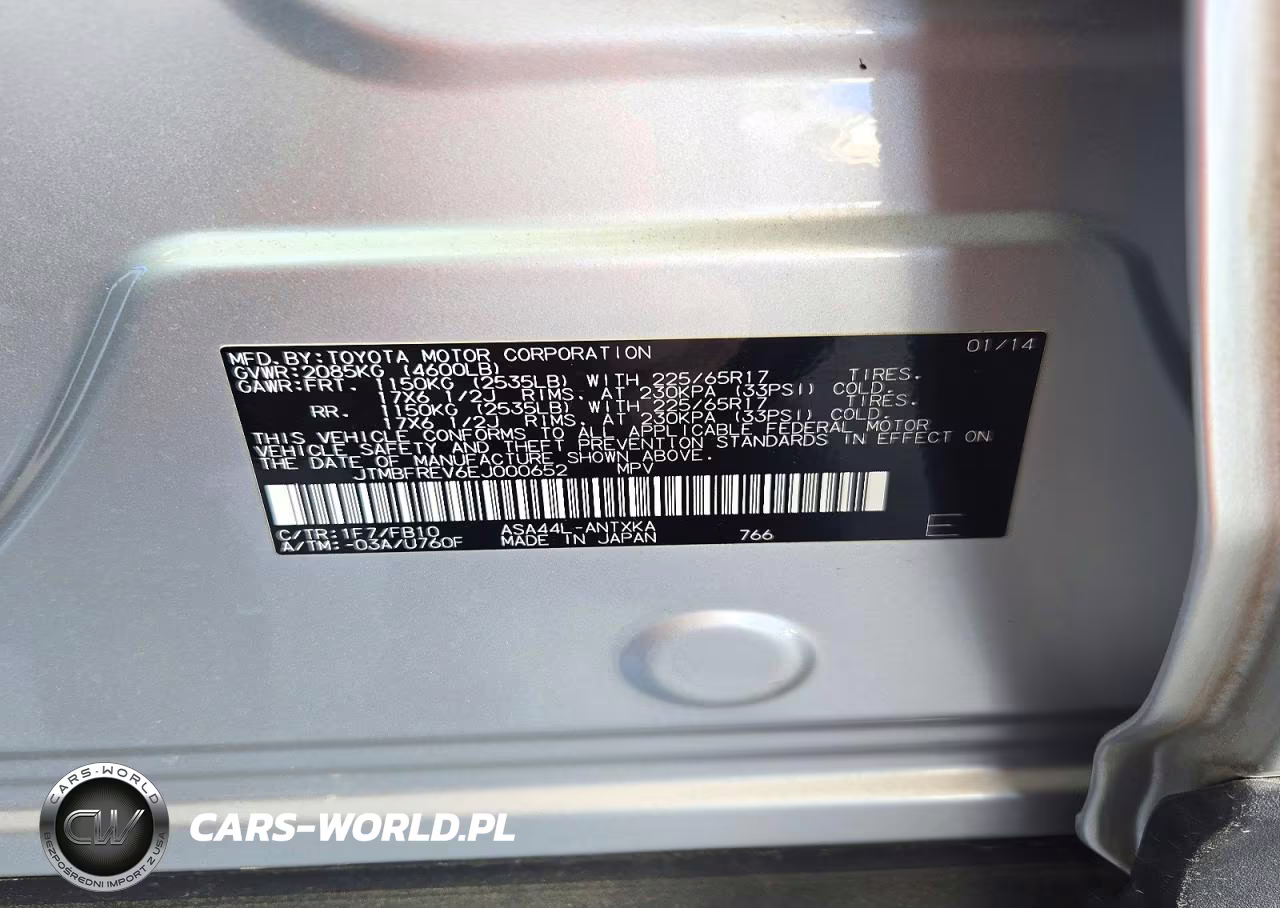 2014 Toyota Rav4 Le VIN:JTMBFREV6EJ000652 - 13