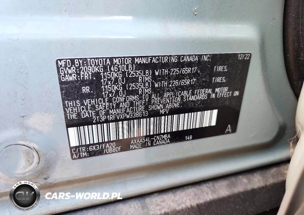 2023 Toyota Rav4 Xle VIN:2T3P1RFVXPW338613 - 13