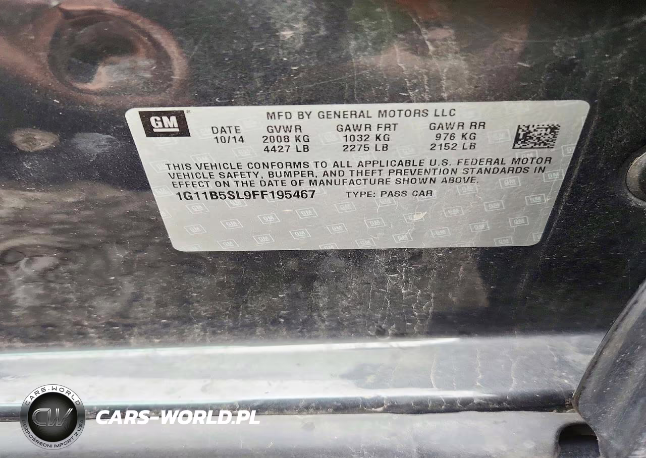2015 Chevrolet Malibu Ls VIN:1G11B5SL9FF195467 - 12