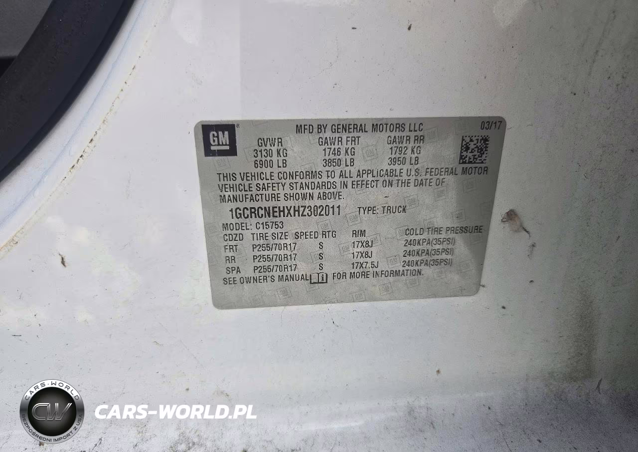 2017 Chevrolet Silverado C1500 VIN:1GCRCNEHXHZ302011 - 12