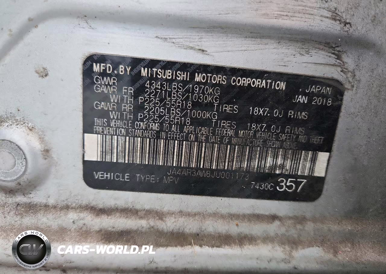 2018 Mitsubishi Outlander Sport Es VIN:JA4AR3AW8JU001173 - 13