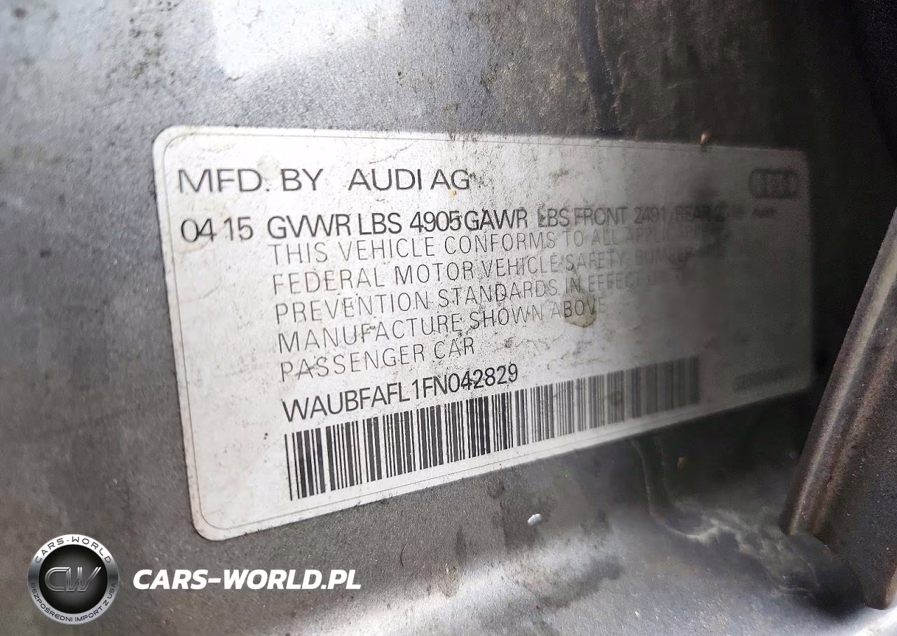 2015 Audi A4 Premium VIN:WAUBFAFL1FN042829 - 13