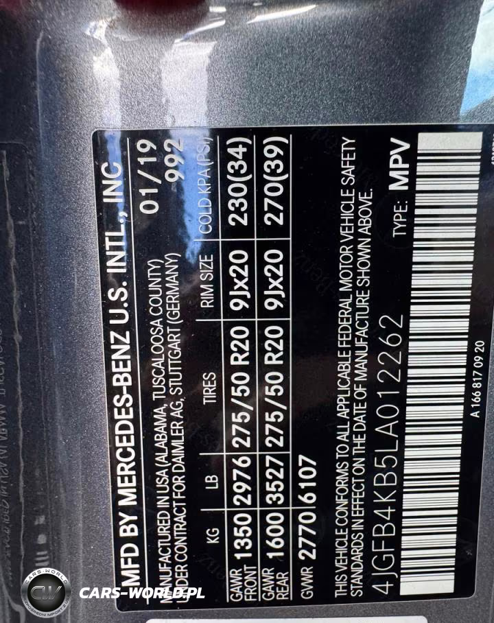 2020 Mercedes-Benz Gle 350 4Matic VIN:4JGFB4KB5LA012262 - 13