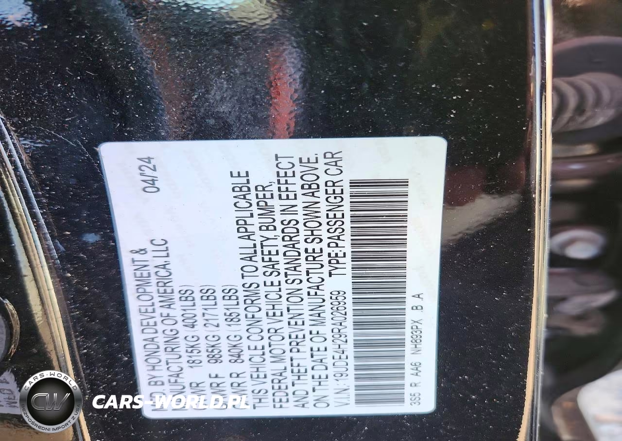 2024 Acura Integra VIN:19UDE4H29RA026959 - 13