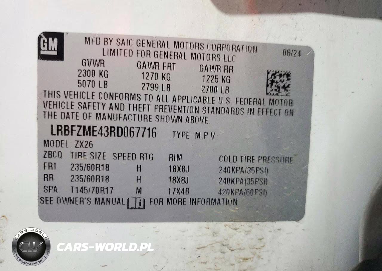 2024 Buick Envision Preferred VIN:LRBFZME43RD067716 - 13