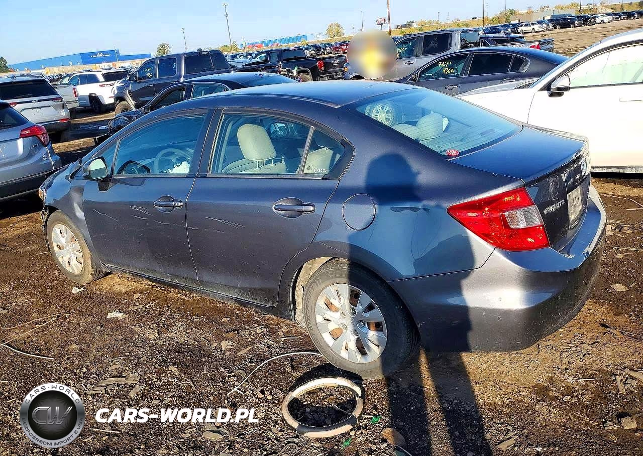 2012 Honda Civic Lx VIN:19XFB2F5XCE001381 - 2