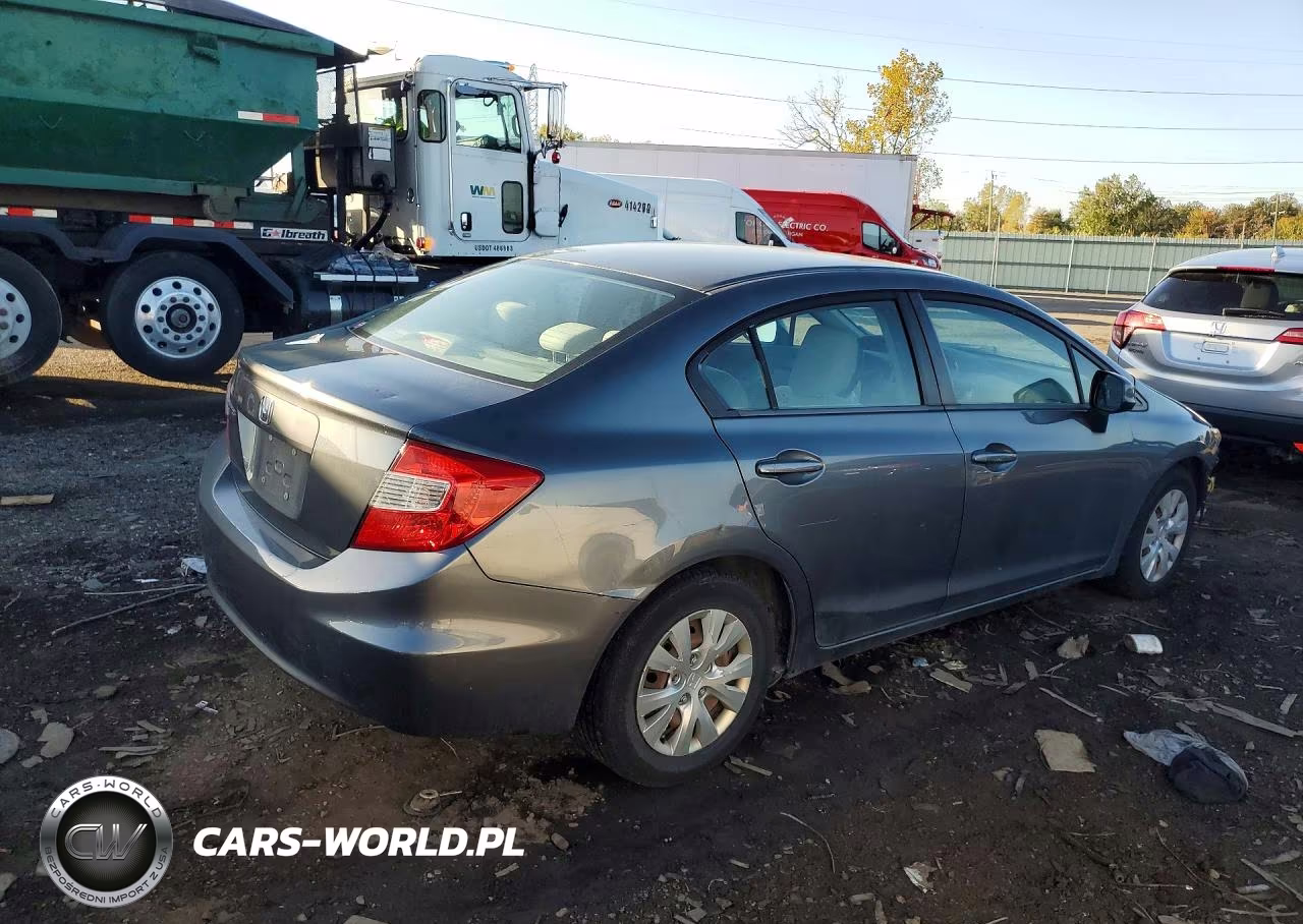 2012 Honda Civic Lx VIN:19XFB2F5XCE001381 - 3