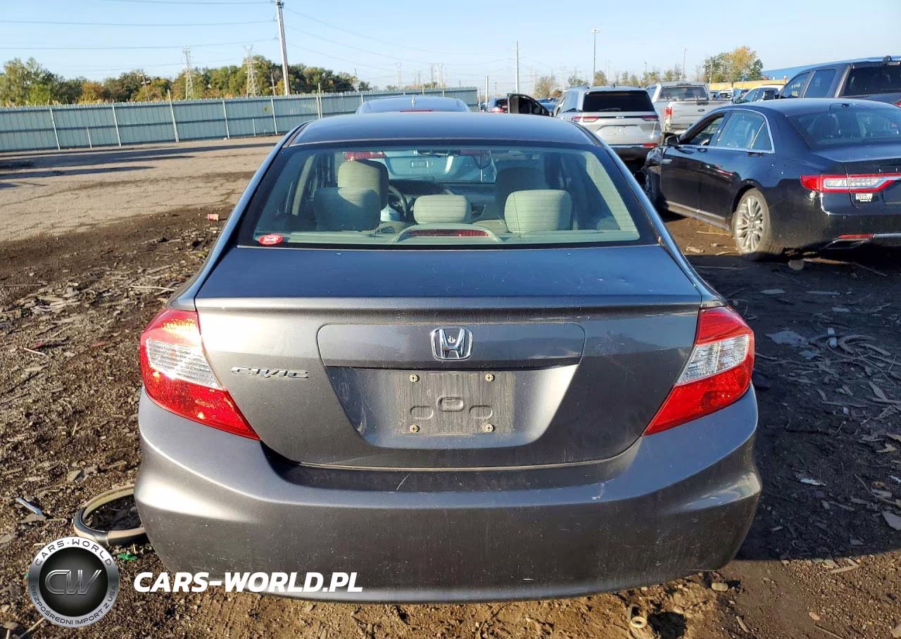 2012 Honda Civic Lx VIN:19XFB2F5XCE001381 - 6