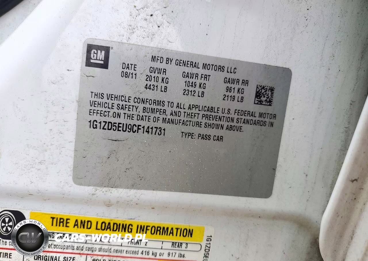 2012 Chevrolet Malibu 2Lt VIN:1G1ZD5EU9CF141731 - 13