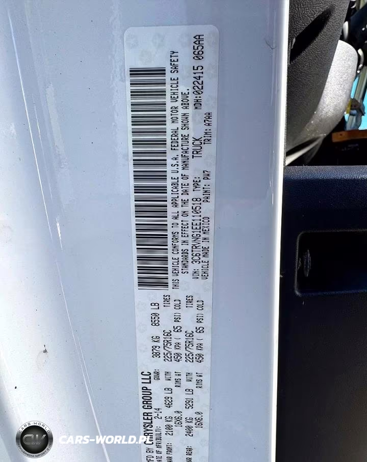 2014 Ram Promaster 1500 1500 Standard VIN:3C6TRVNG1EE110518 - 10