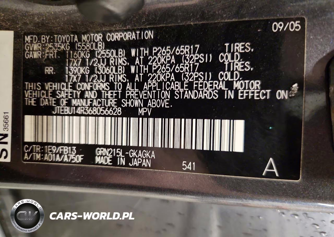 2006 Toyota 4Runner Sport Edition VIN:JTEBU14R368056628 - 13