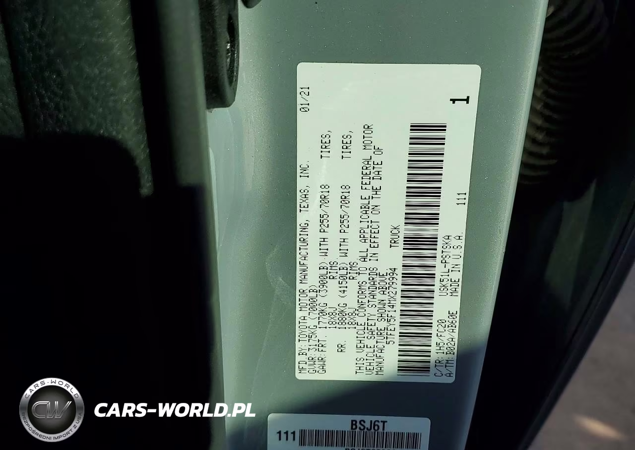 2021 Toyota Tundra Crewmax Sr5 VIN:5TFEY5F14MX279994 - 12