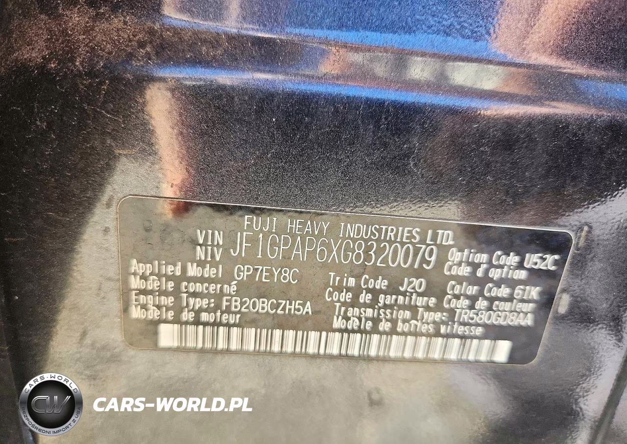 2016 Subaru Impreza Sport Premium VIN:JF1GPAP6XG8320079 - 12