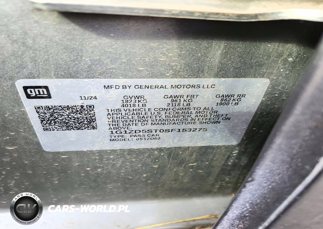 2025 Chevrolet Malibu Lt VIN:1G1ZD5ST0SF153275 - 12