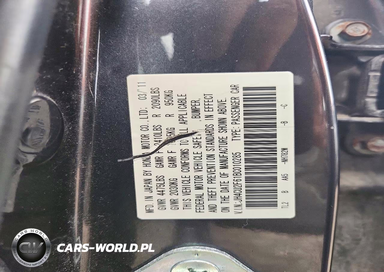 2011 Acura Tsx VIN:JH4CU2F61BC010285 - 12