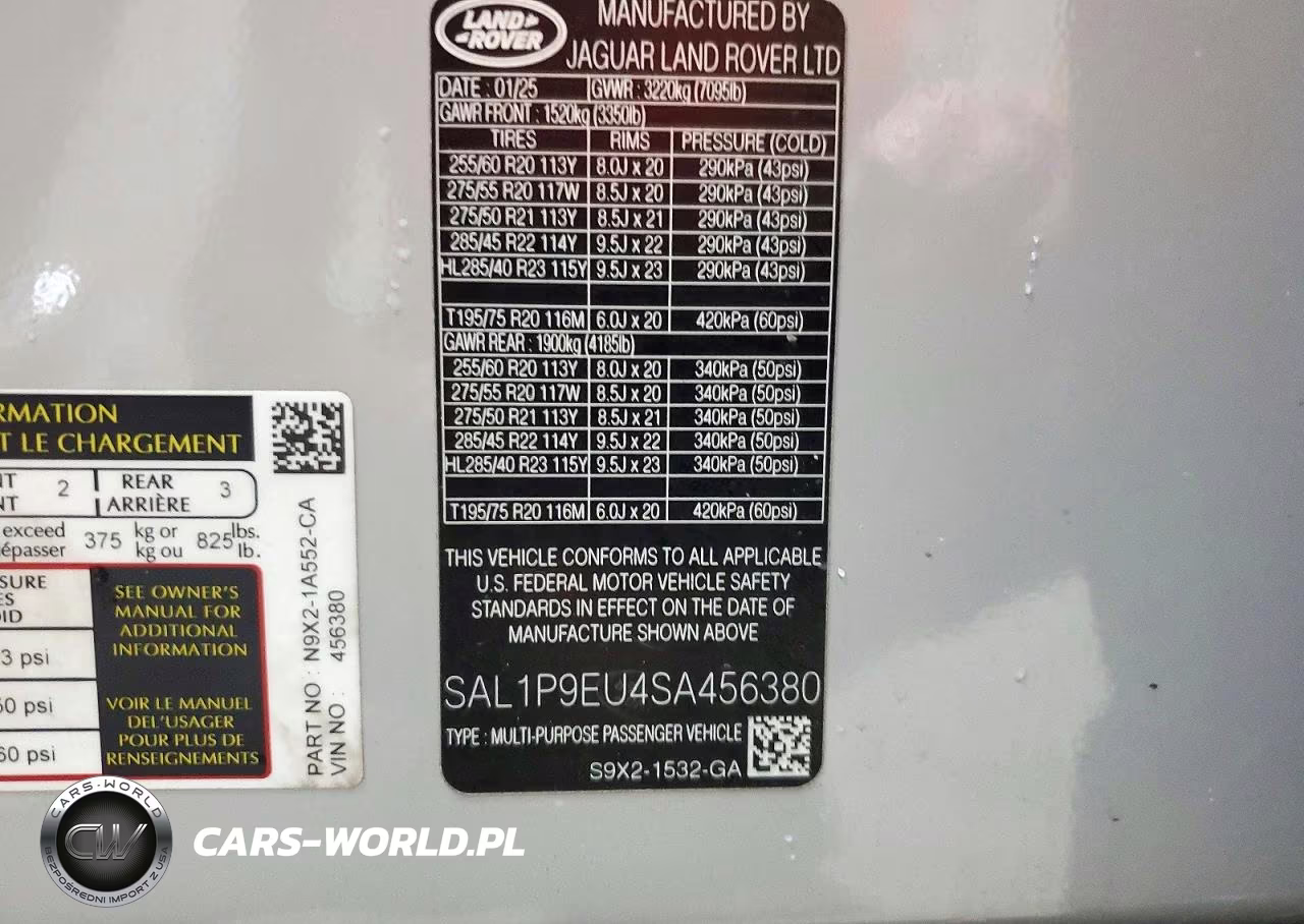 2025 Land Rover Range Rover Sport Se VIN:SAL1P9EU4SA456380 - 13