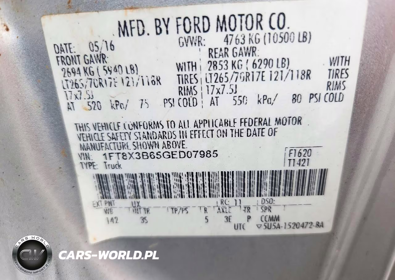 2016 Ford F350 Super Duty VIN:1FT8X3B65GED07985 - 13