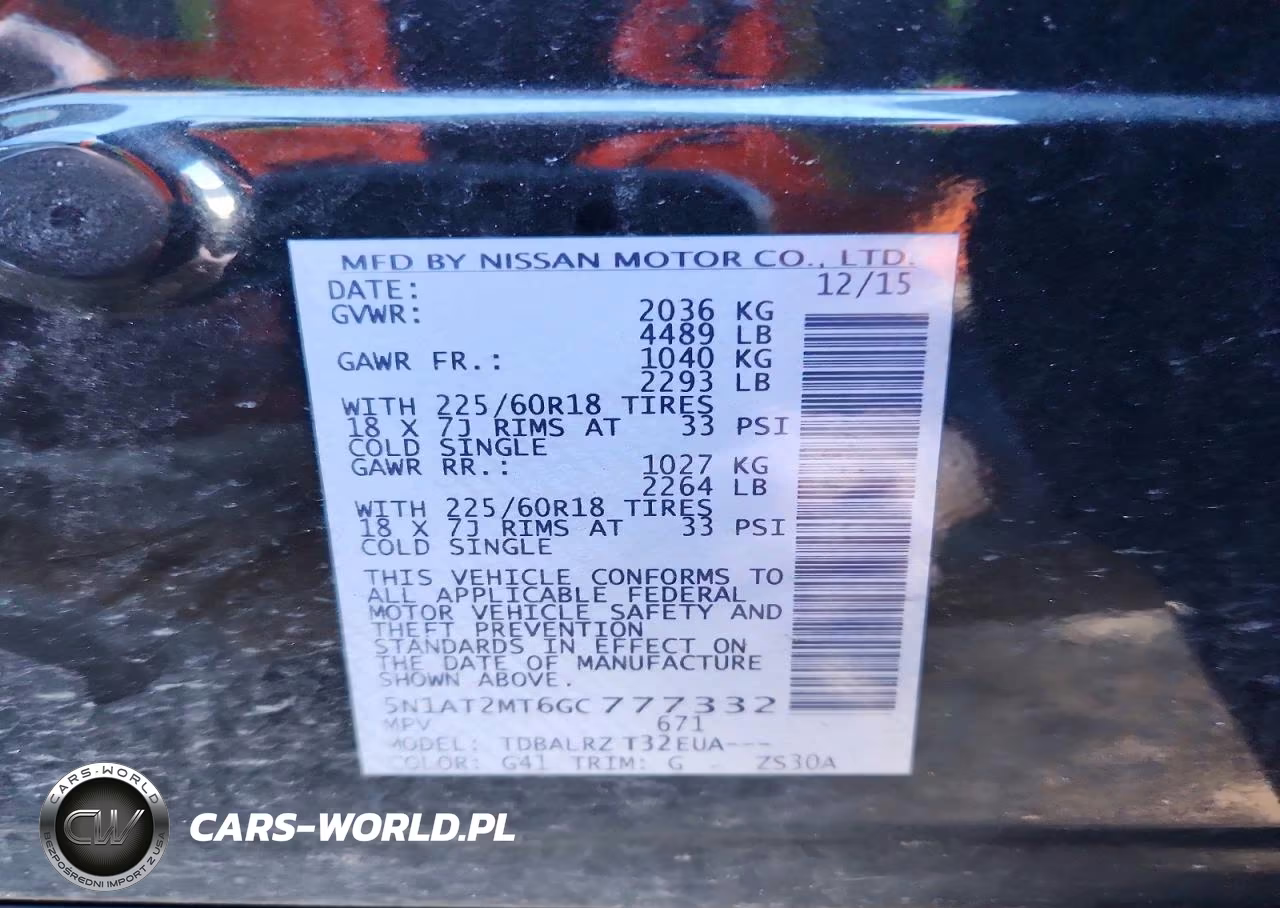 2016 Nissan Rogue Sl VIN:5N1AT2MT6GC777332 - 13