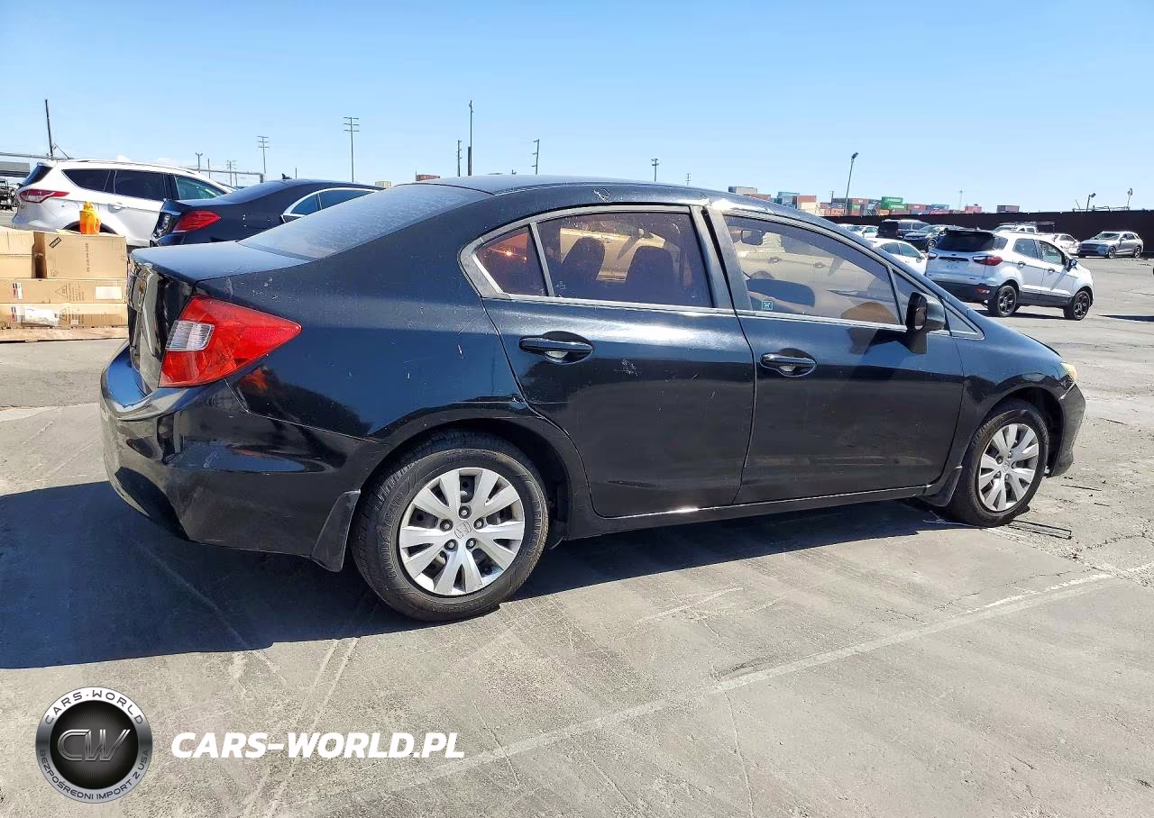 2012 Honda Civic Lx VIN:2HGFB2F59CH568414 - 3