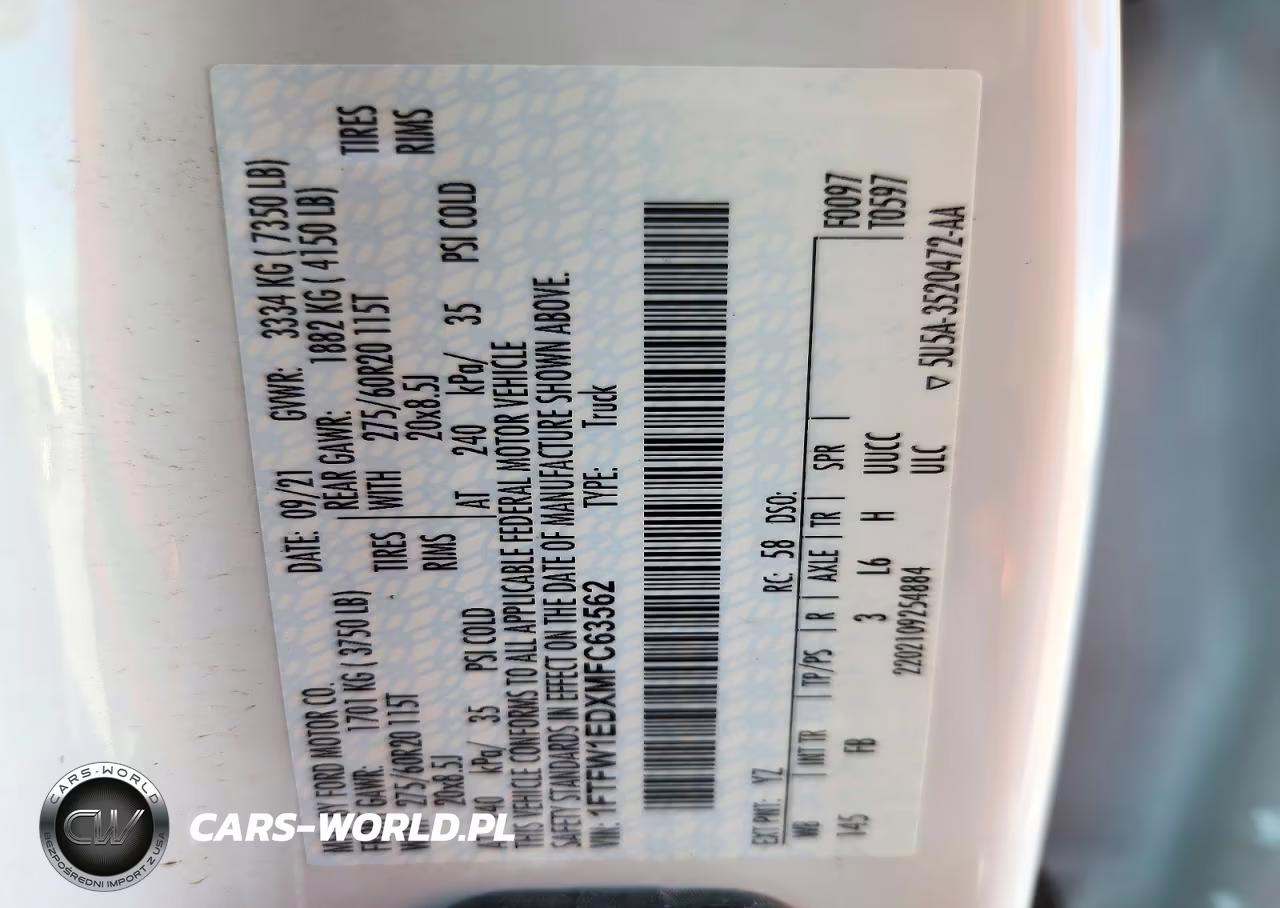 2021 FORD F-150 XLT VIN:1FTFW1EDXMFC63562 - 12