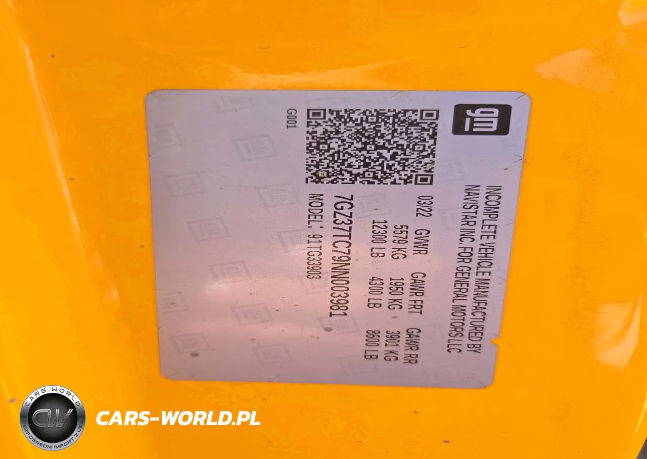 2022 GMC Savana Box Truck VIN:7GZ37TC79NN003981 - 12