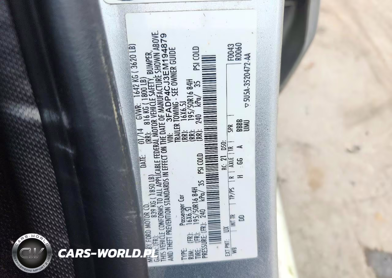 2014 Ford Fiesta Titanium VIN:3FADP4CJ3EM194879 - 12