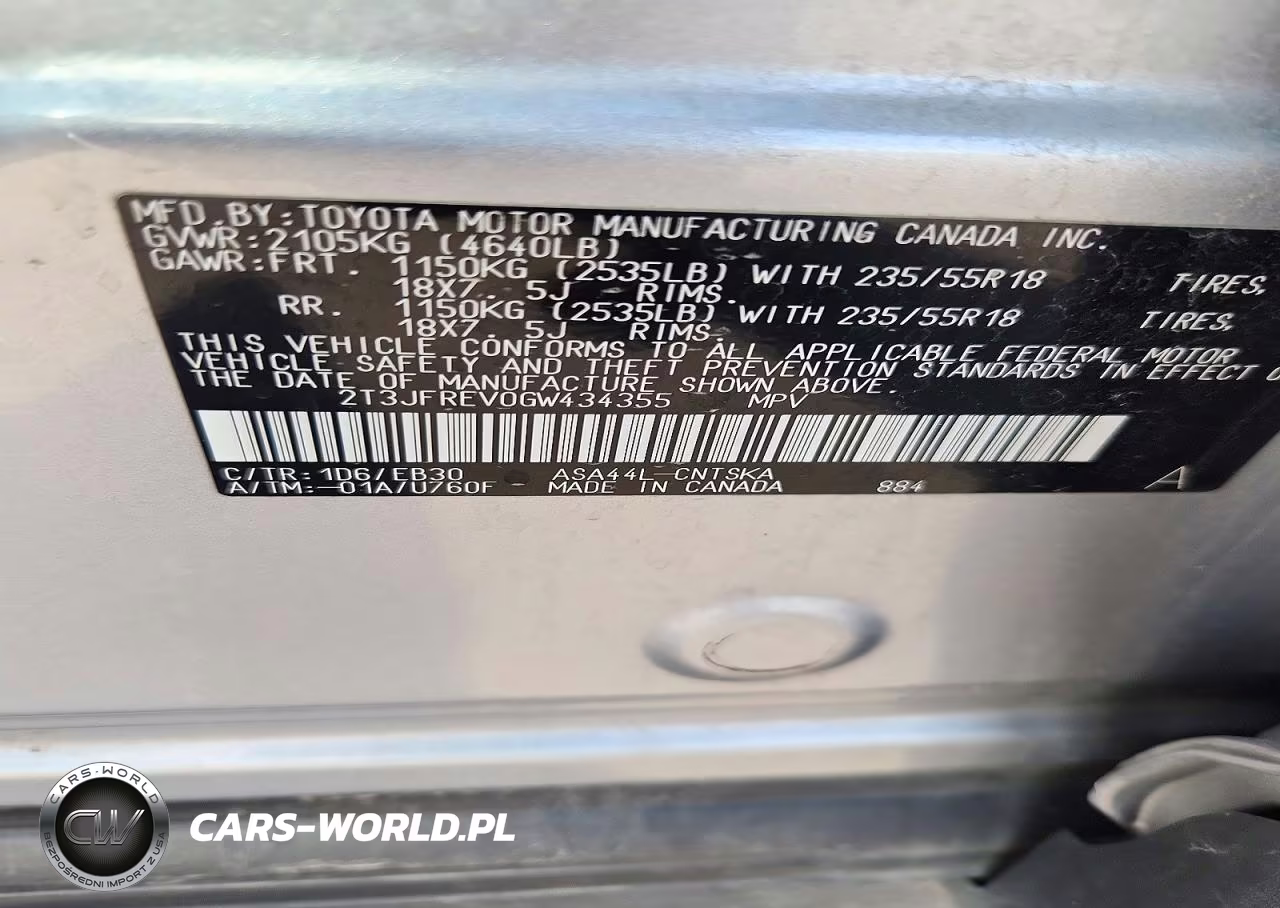2016 Toyota Rav4 Se VIN:2T3JFREV0GW434355 - 13