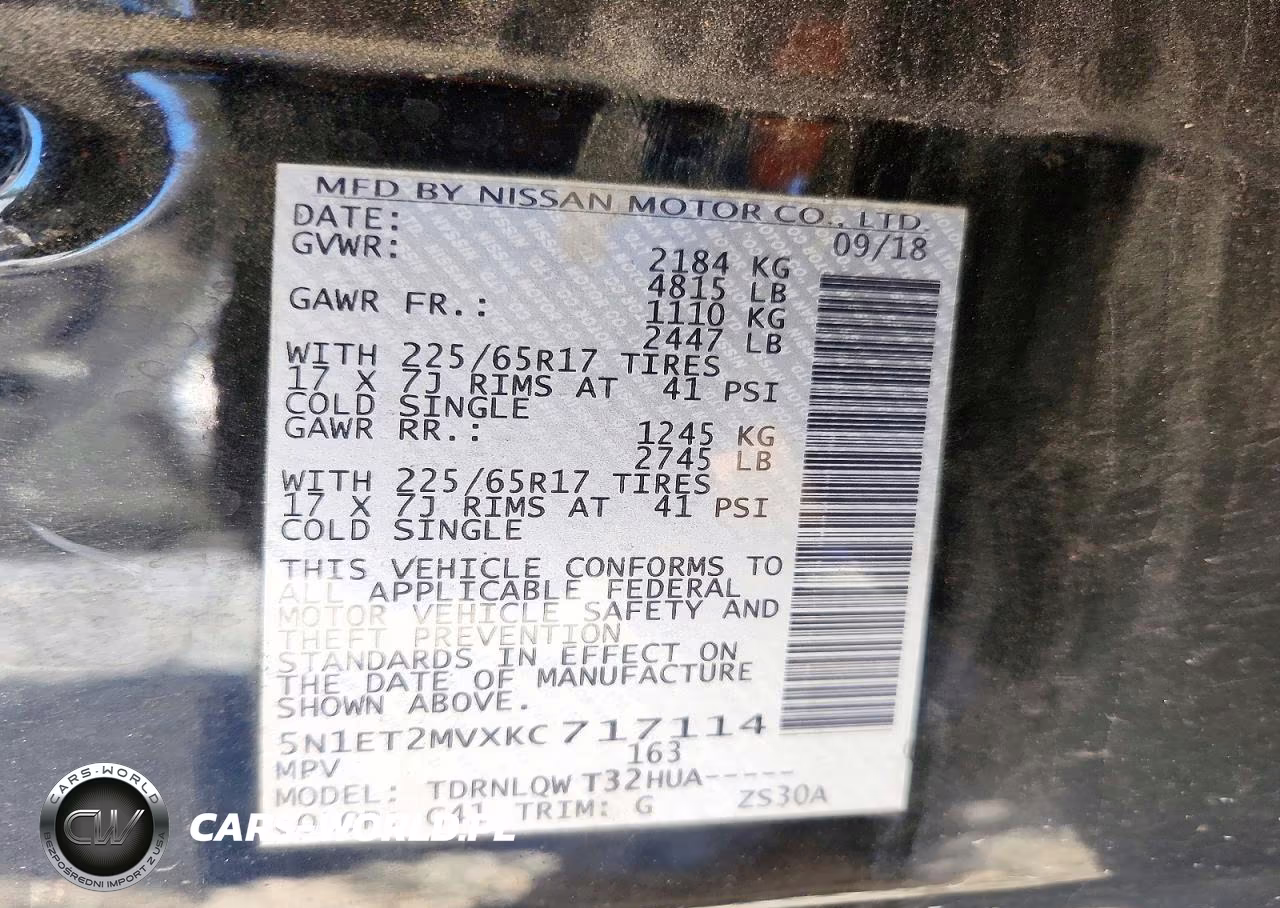 2019 Nissan Rogue Hybrid Sv VIN:5N1ET2MVXKC717114 - 13