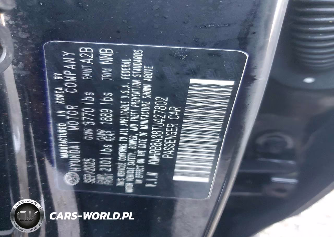 2026 Hyundai Venue Se VIN:KMHRB8A38TU427802 - 12