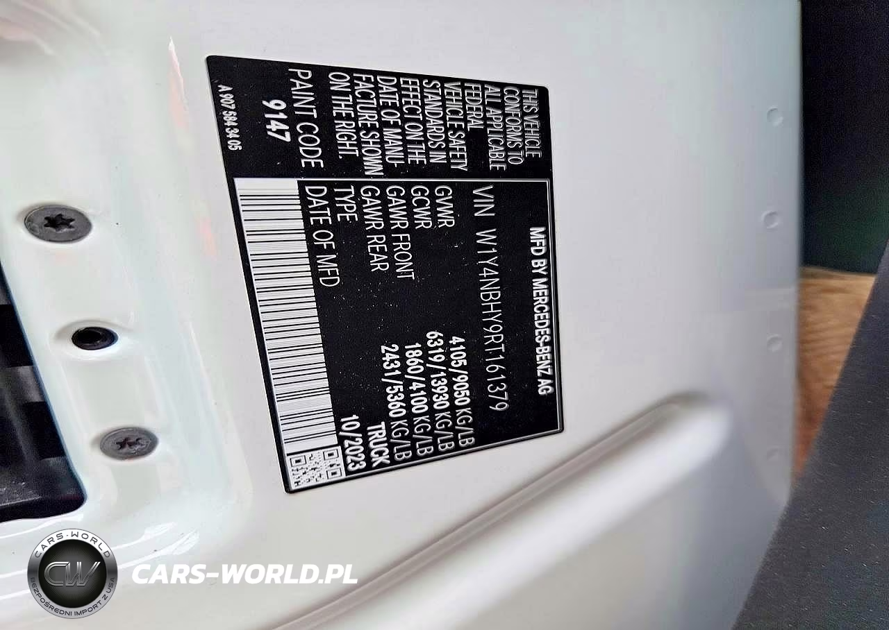 2024 Mercedes Benz Sprinter 2500 Delivery Van VIN:W1Y4NBHY9RT161379 - 13