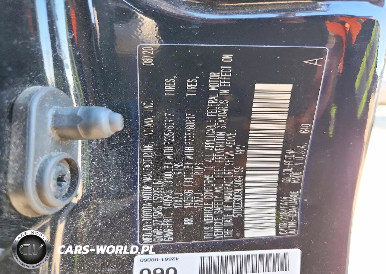 2020 Toyota Sienna L VIN:5TDZZ3DC9LS084159 - 13