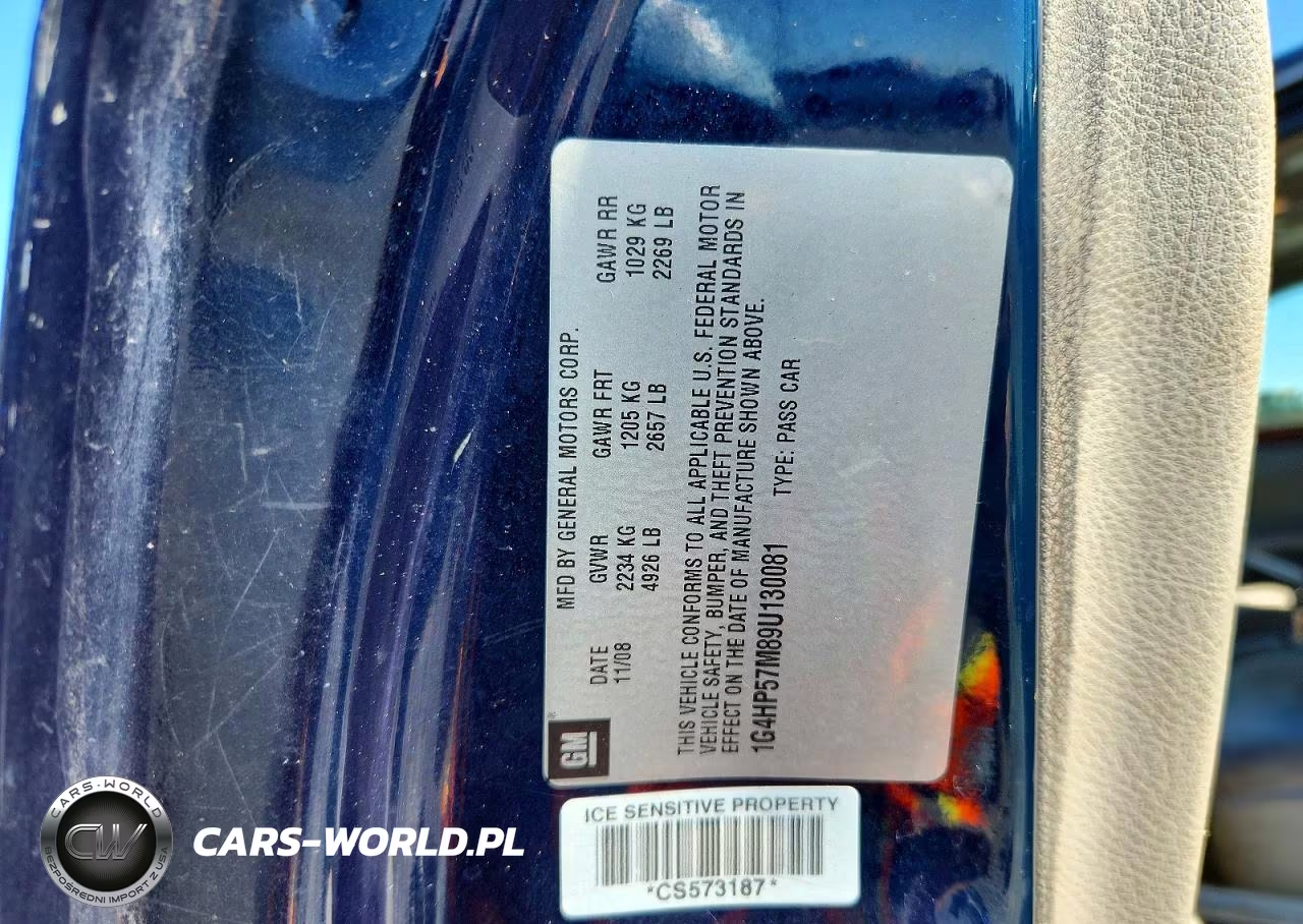 2009 Buick Lucerne Cx VIN:1G4HP57M89U130081 - 13