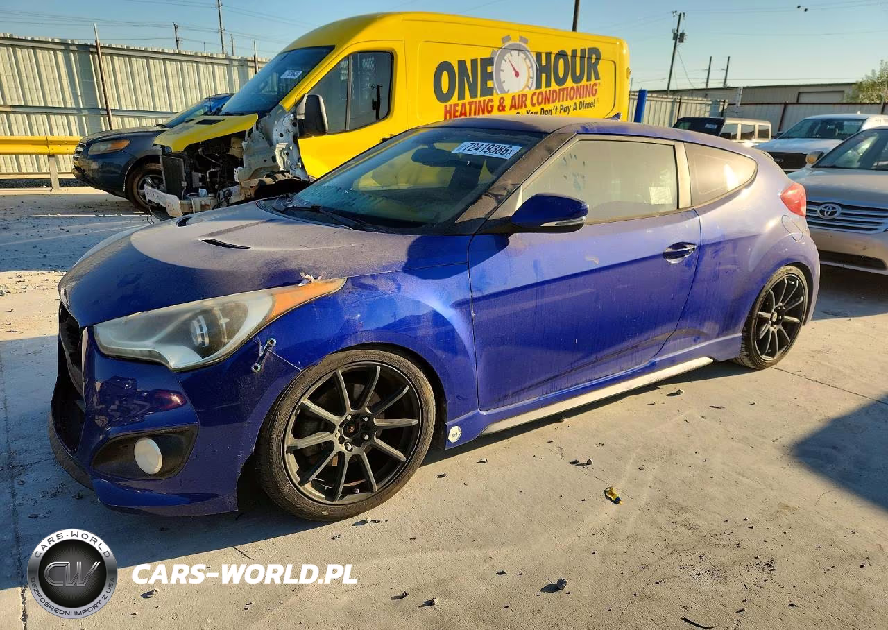 2014 Hyundai Veloster Turbo VIN:KMHTC6AE5EU201308 - 1