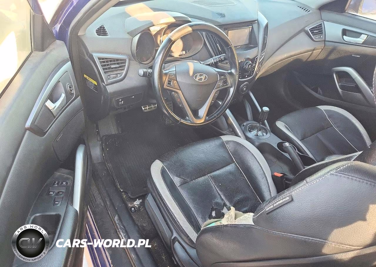 2014 Hyundai Veloster Turbo VIN:KMHTC6AE5EU201308 - 8