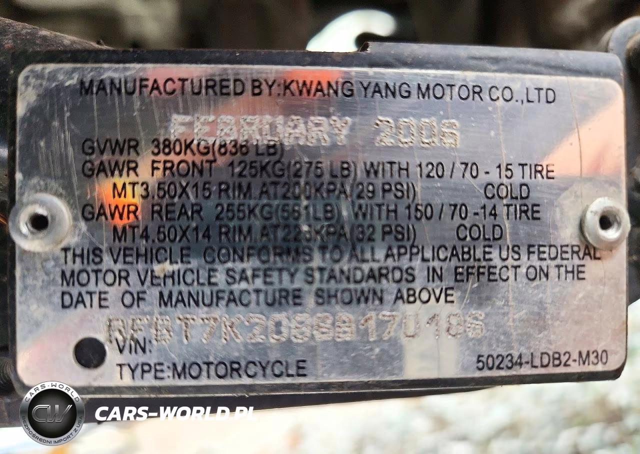 2006 Kymco Usa Inc Xciting 250 VIN:RFBT7K2086B170186 - 9