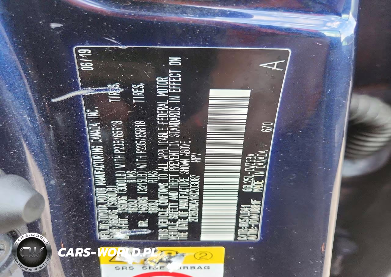 2019 Lexus Rx 350 Base VIN:2T2BZMCA1KC203087 - 13