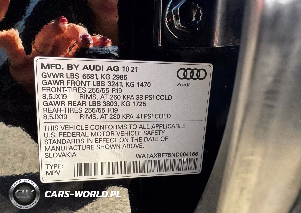 2022 Audi Q7 Premium VIN:WA1AXBF75ND004166 - 10