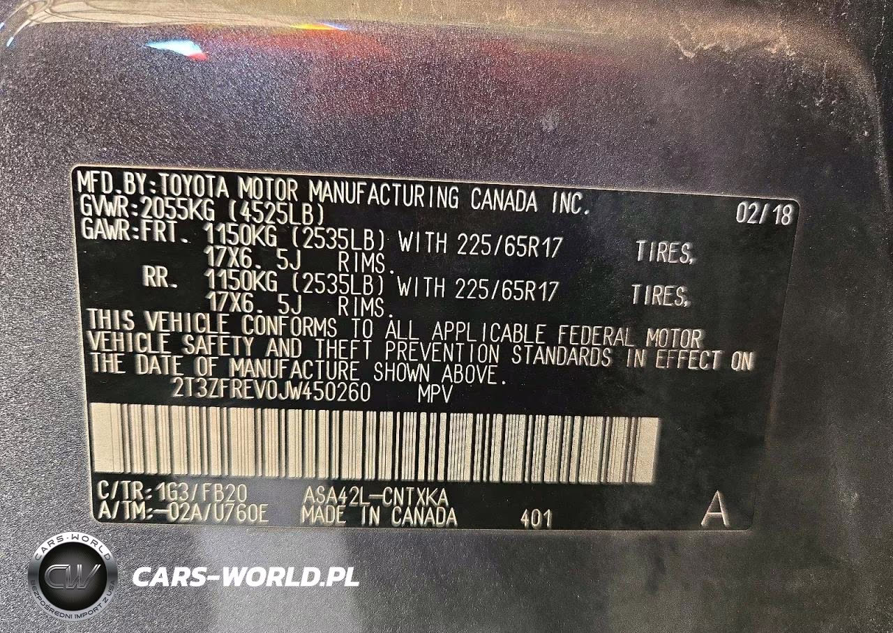 2018 Toyota Rav4 Le VIN:2T3ZFREV0JW450260 - 12