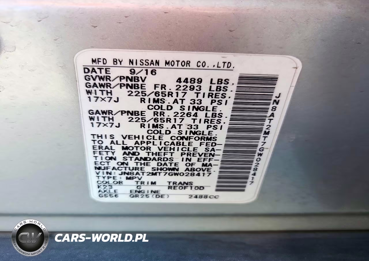 2016 Nissan Rogue S VIN:JN8AT2MT7GW028417 - 12