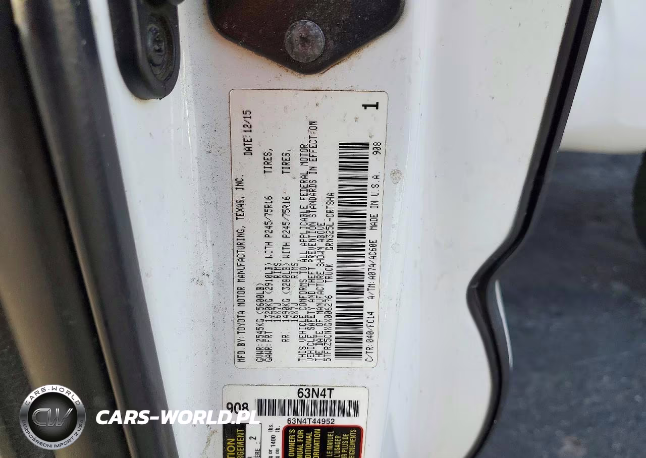 2016 Toyota Tacoma Sr5 V6 VIN:5TFRZ5CNXGX006276 - 12