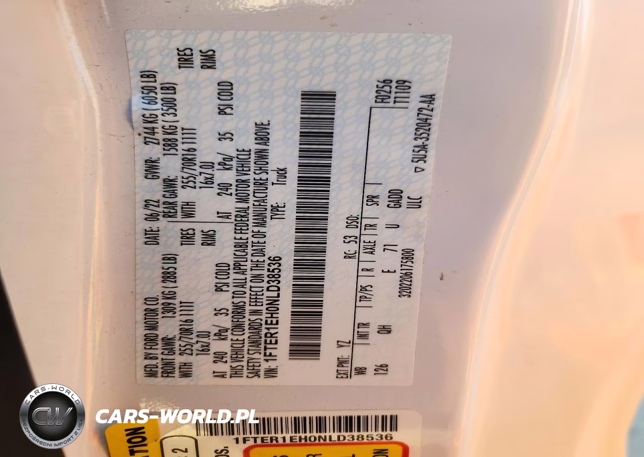 2022 Ford Ranger Xl VIN:1FTER1EH0NLD38536 - 12