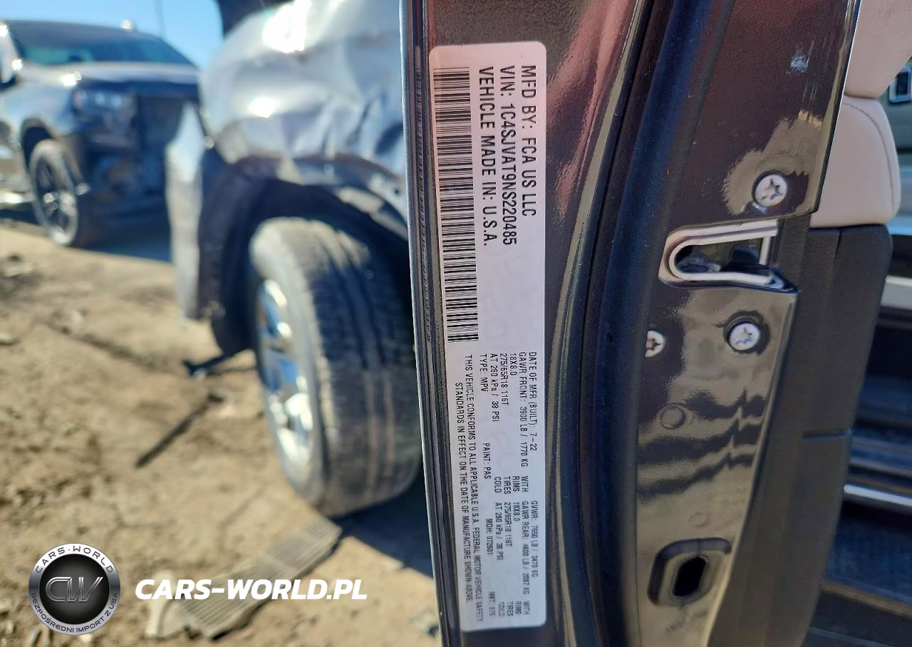 2022 Jeep Wagoneer Series I VIN:1C4SJVAT9NS220485 - 13