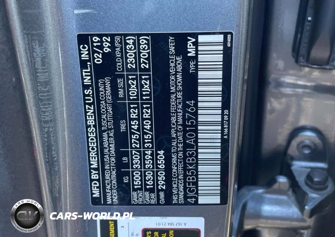 2020 Mercedes-Benz Gle 450 4Matic VIN:4JGFB5KB3LA015764 - 10