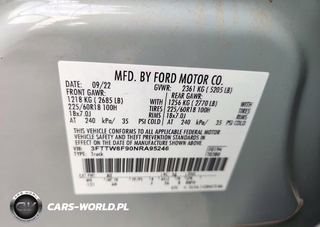 2022 Ford Maverick Xl VIN:3FTTW8F90NRA95246 - 13