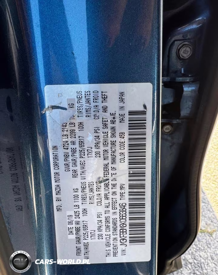 2019 Mazda Cx-5 Sport VIN:JM3KFBBM8K0663846 - 10