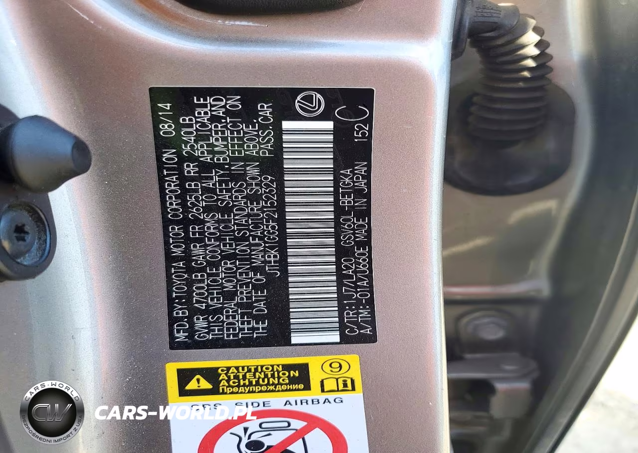 2015 Lexus Es 350 VIN:JTHBK1GG5F2152329 - 13