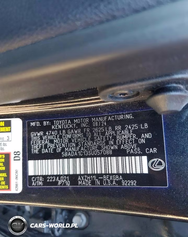 2025 Lexus Es 300H Base VIN:58ADA1C13SU057088 - 12
