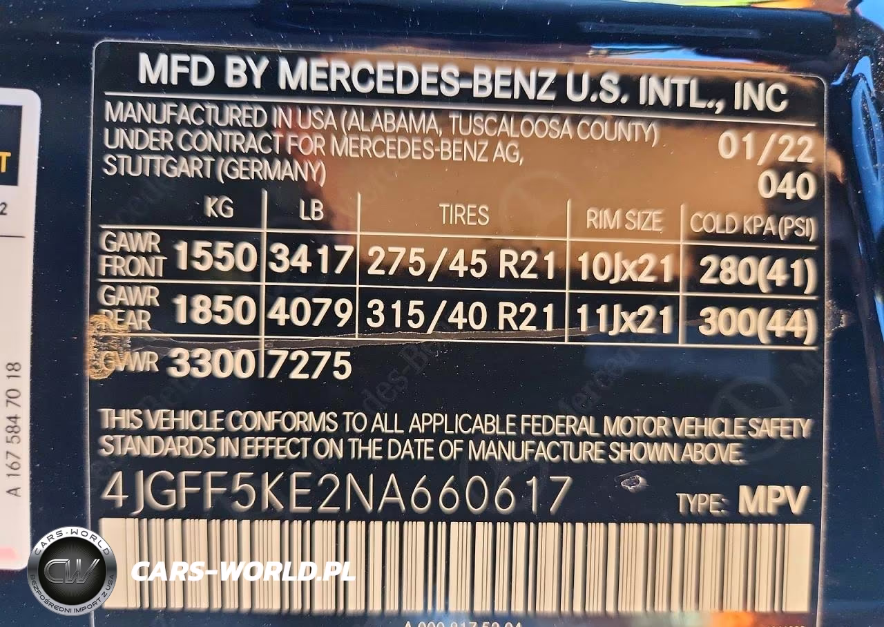 2022 Mercedes-Benz Gls 450 4Matic VIN:4JGFF5KE2NA660617 - 14