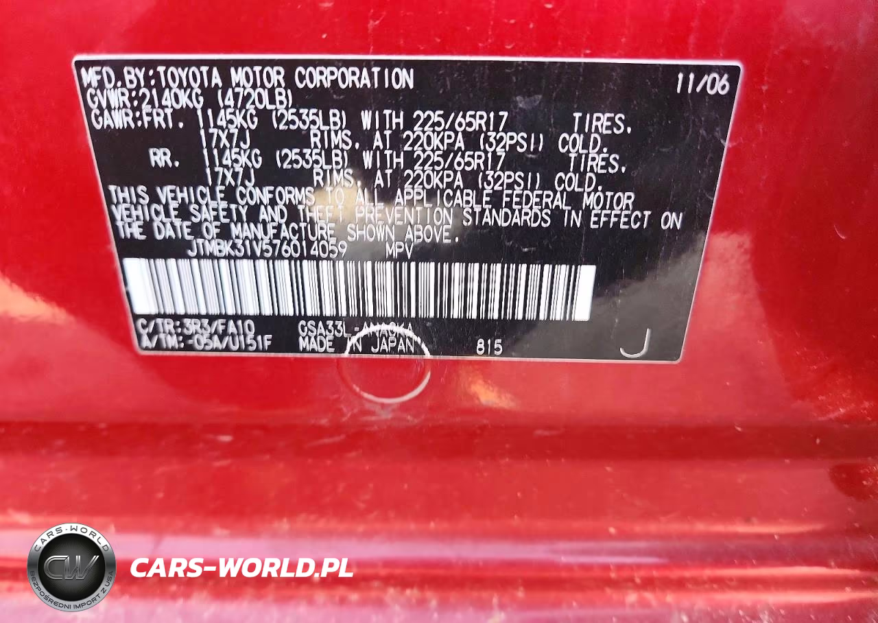 2007 Toyota Rav4 Limited VIN:JTMBK31V576014059 - 13